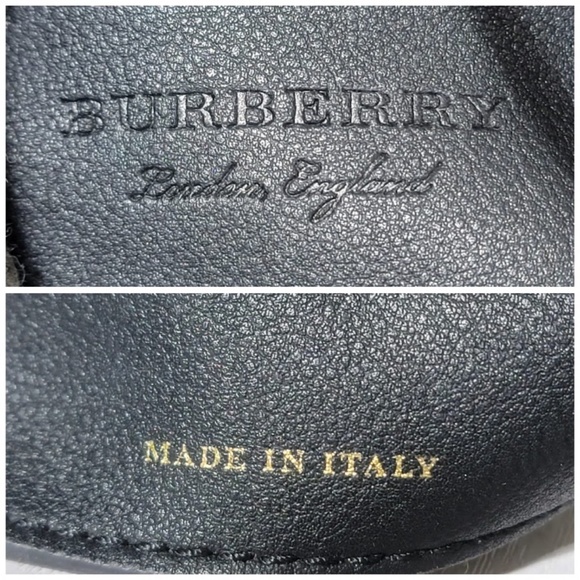 Authentic BURBERRY Tartan Fabric and Leather Clutch/Pouch Green - Picture 11 of 13